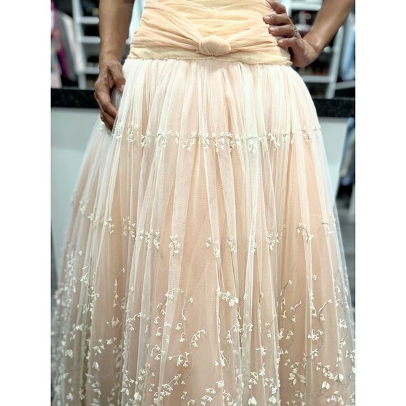 Soucy for Lara Helene Blush Formal Strapless Ball Gown $995 - Picture 4 of 12